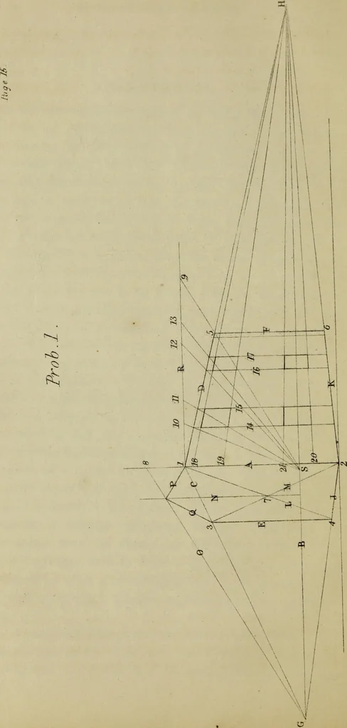 An illustration from A rudimentary and practical treatise on perspective for beginners : simplified for the use of juvenile students and amateurs in architecture, painting, etc., also adapted for schools and private instructors, 1866, leaf 27