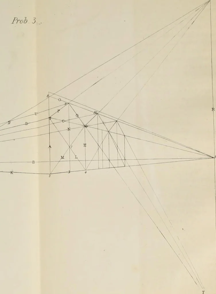 An illustration from A rudimentary and practical treatise on perspective for beginners : simplified for the use of juvenile students and amateurs in architecture, painting, etc., also adapted for schools and private instructors, 1866, leaf 39