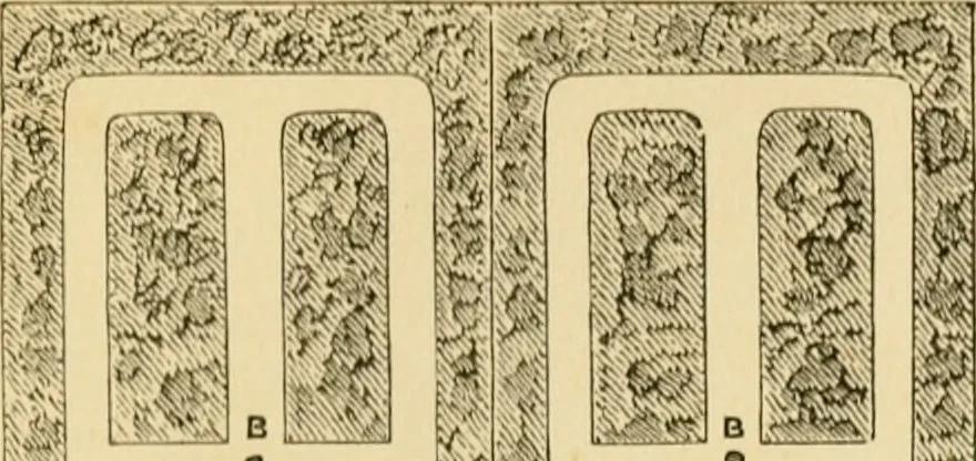 An illustration from Rudimentary treatise on the erection of dwelling-houses : illustrated by a perspective view, plans, elevations, and sections of a pair of semi-detached villas with the specification, quantities, and estimates and every requisite detail, in sequence, for their construction and finishing / by S.H. Brooks., 1874, leaf 188