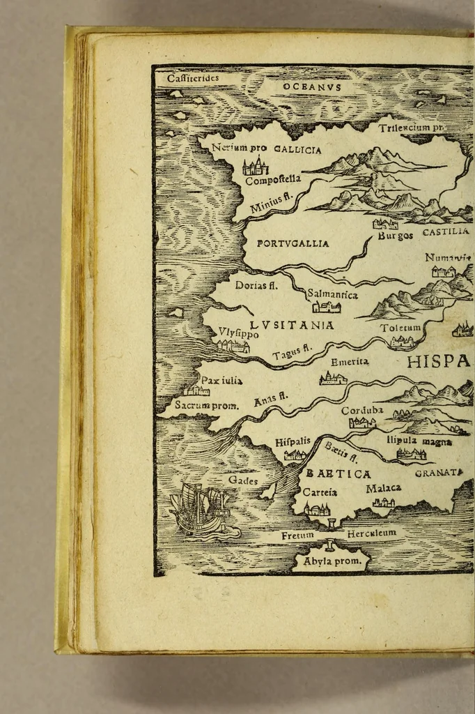 An illustration from Rudimentorum cosmographicorum Ioan. Honteri Coronensis libri III. cum tabellis geographicis elegantissimis. : De uariarum rerum nomenclaturis classes, liber I, 1548, leaf 74