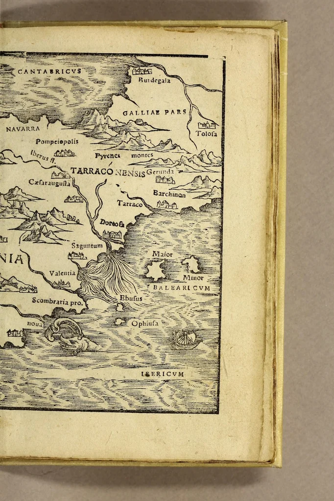 An illustration from Rudimentorum cosmographicorum Ioan. Honteri Coronensis libri III. cum tabellis geographicis elegantissimis. : De uariarum rerum nomenclaturis classes, liber I, 1548, leaf 75