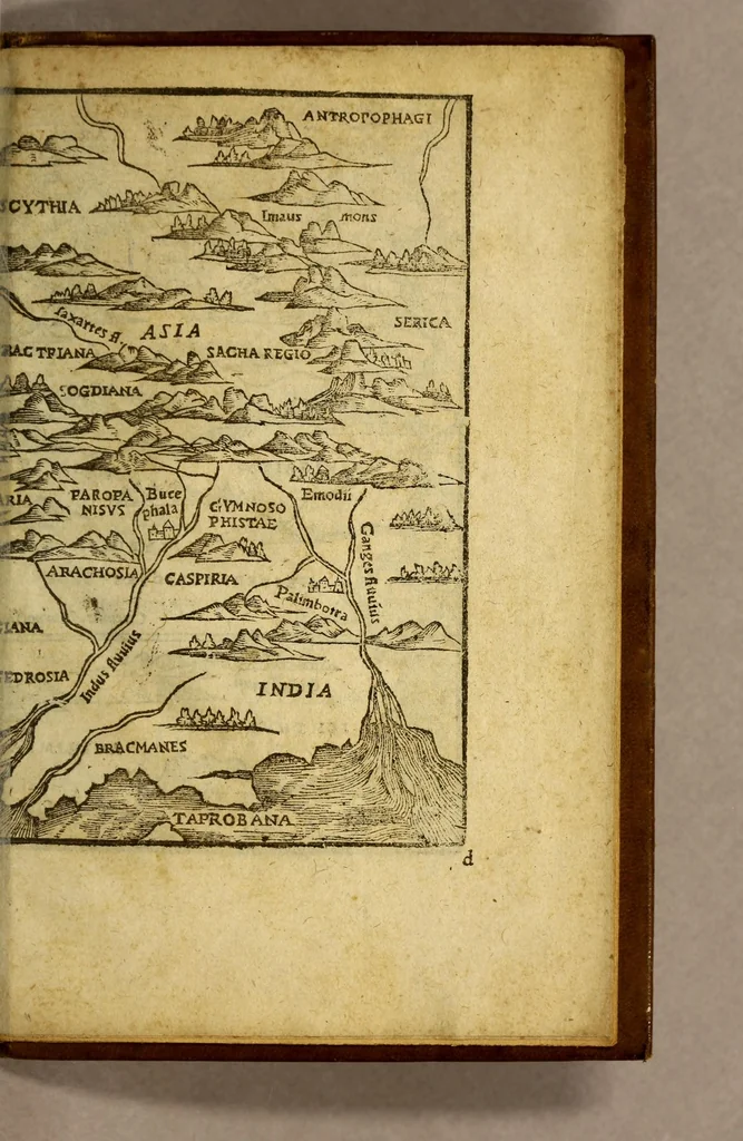 An illustration from Rudimentorum cosmographicorum Ioan. Honteri Coronen[sis] libri III. cum tabellis geographicis, elegantiss. : De uariarum rerum nomenclaturis, per classes, liber I, 1555, leaf 33