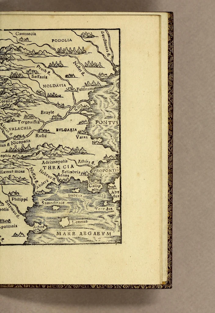 An illustration from Rudimentorum cosmographicorum Ioan. Honteri Coronensis libri III. cum tabellis geographicis elegantissimis. : De uariarum rerum nomenclaturis per classes, liber I, 1552, leaf 83