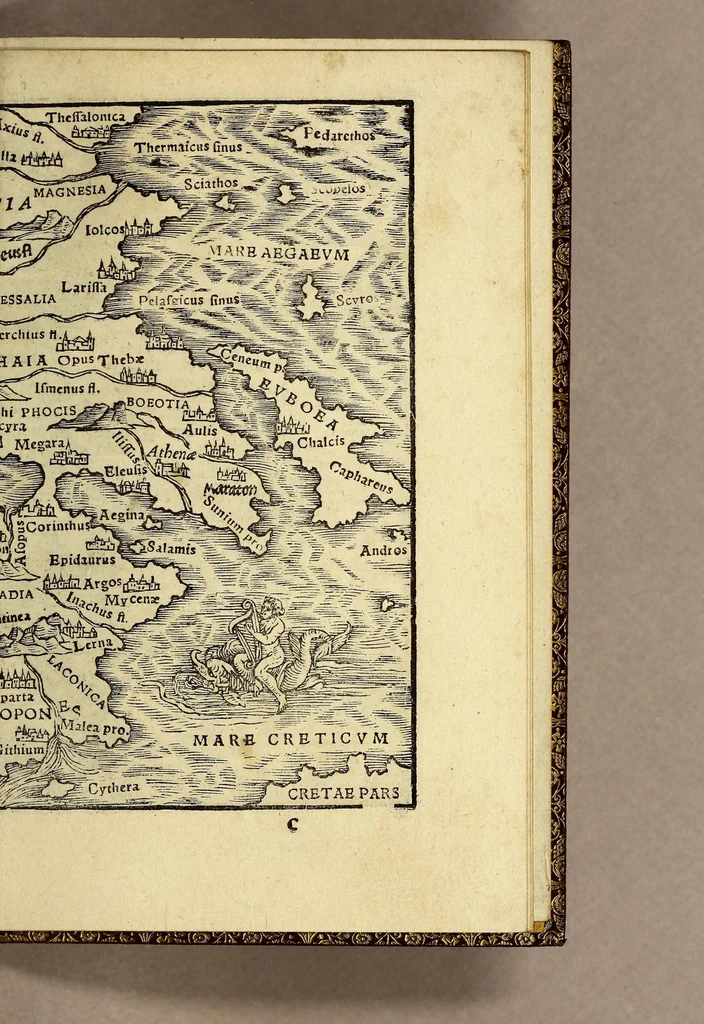 An illustration from Rudimentorum cosmographicorum Ioan. Honteri Coronensis libri III. cum tabellis geographicis elegantissimis. : De uariarum rerum nomenclaturis per classes, liber I, 1552, leaf 85