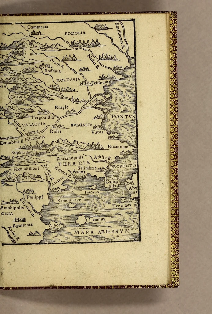 An illustration from Rudimentorum cosmographicorum Ioann. Honteri Coronensis libri III. cum tabellis geographicis elegantissimis. : De uariarum rerum nomenclaturis per classes, liber I, 1549, leaf 85