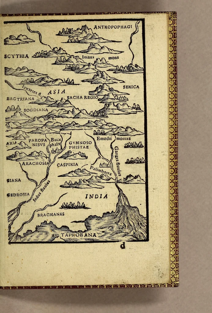 An illustration from Rudimentorum cosmographicorum Ioann. Honteri Coronensis libri III. cum tabellis geographicis elegantissimis. : De uariarum rerum nomenclaturis per classes, liber I, 1549, leaf 95