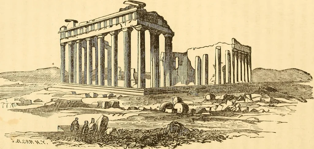 An illustration from The rudiments of architecture and building, for the use of architects, builders, draughtsmen, machinists, engineers, and mechanics, 1872, leaf 104