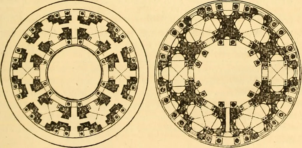 An illustration from The rudiments of architecture and building, for the use of architects, builders, draughtsmen, machinists, engineers, and mechanics, 1872, leaf 254