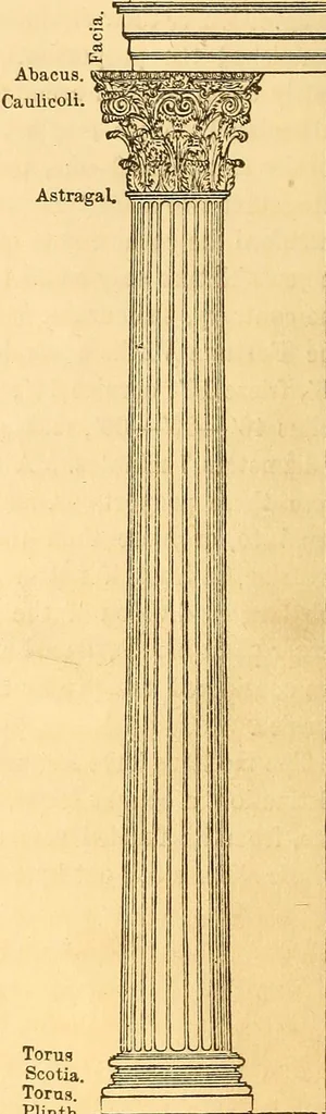 An illustration from The rudiments of architecture and building, for the use of architects, builders, draughtsmen, machinists, engineers, and mechanics, 1872, leaf 41