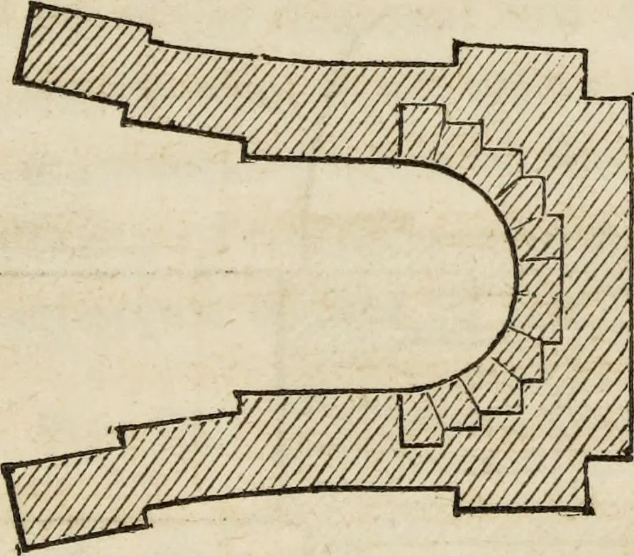 An illustration from Rudiments of the art of building : represented in five sections [...] for the use of architects, builders, draghtsmen, machinists, engineers and mechanics, 1853, leaf 56