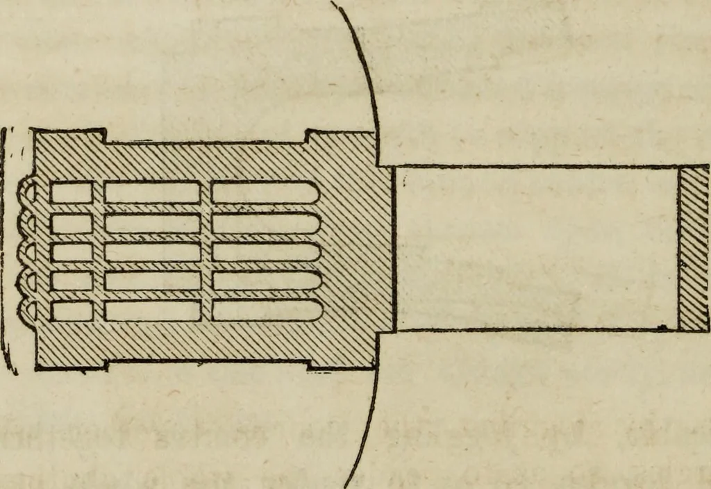 An illustration from Rudiments of the art of building : represented in five sections [...] for the use of architects, builders, draghtsmen, machinists, engineers and mechanics, 1853, leaf 57