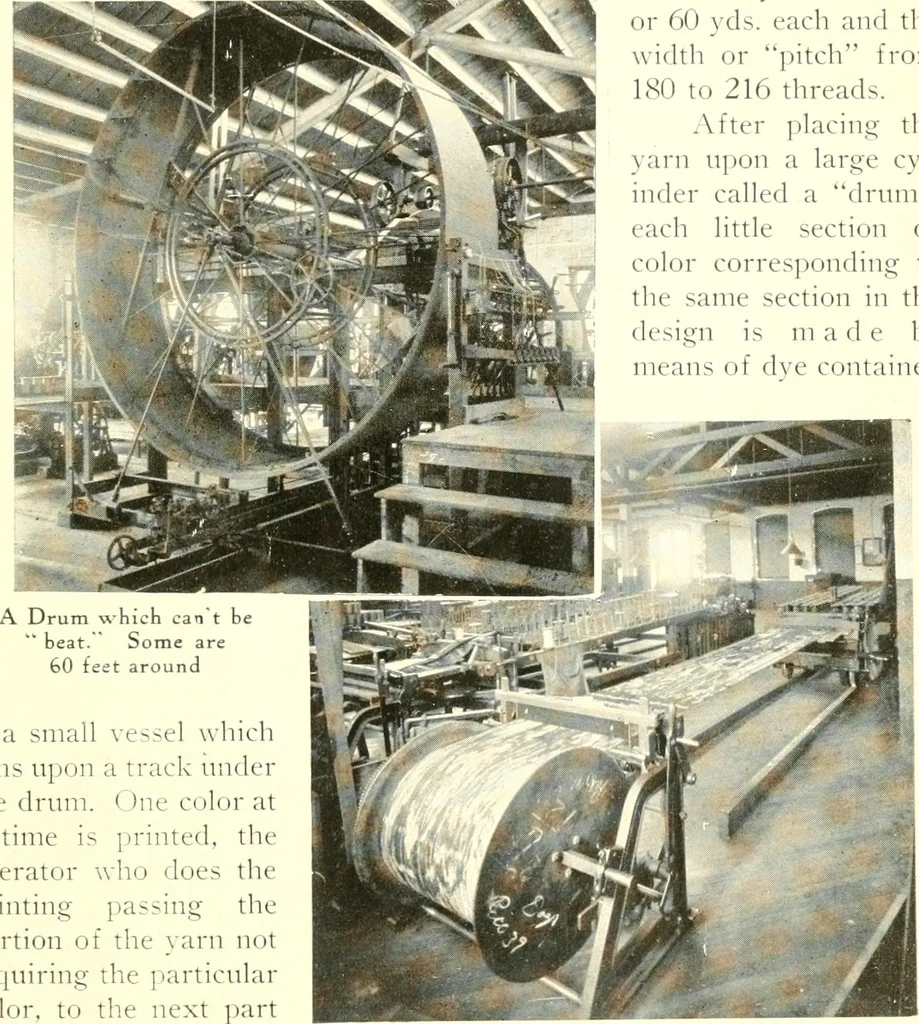 An illustration from The rug and carpet industry of Philadelphia:, 1917, leaf 12