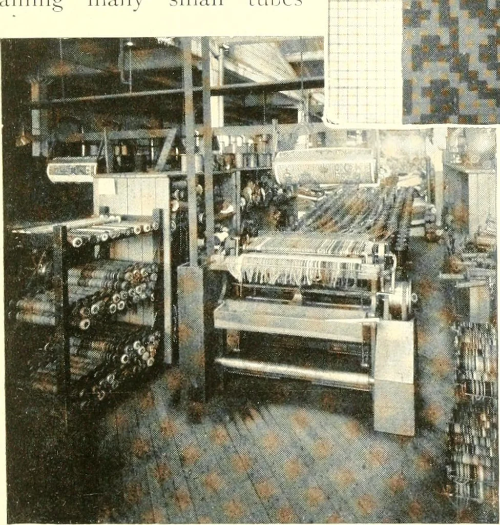 An illustration from The rug and carpet industry of Philadelphia:, 1917, leaf 14