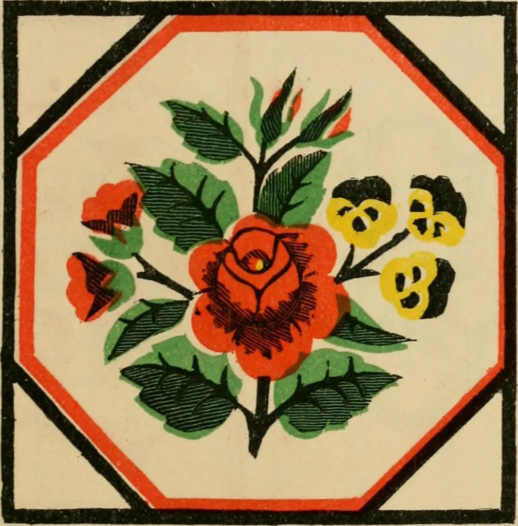 An illustration from Rug patterns., 1889, leaf 10