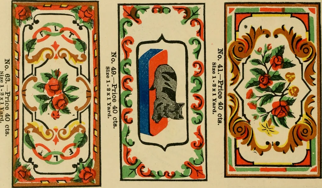 An illustration from Rug patterns., 1889, leaf 13