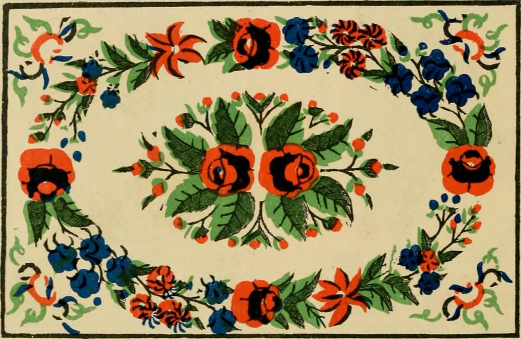 An illustration from Rug patterns., 1889, leaf 21