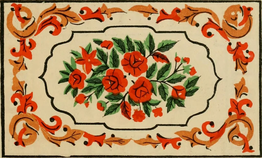 An illustration from Rug patterns., 1889, leaf 24