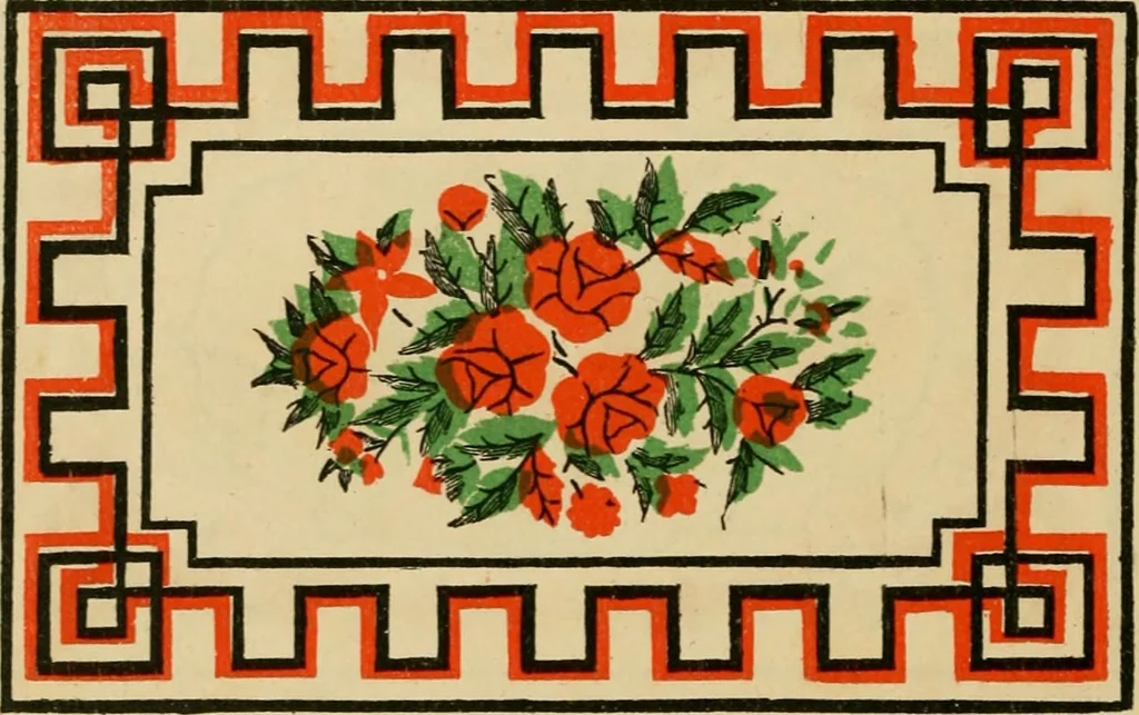 An illustration from Rug patterns., 1889, leaf 25