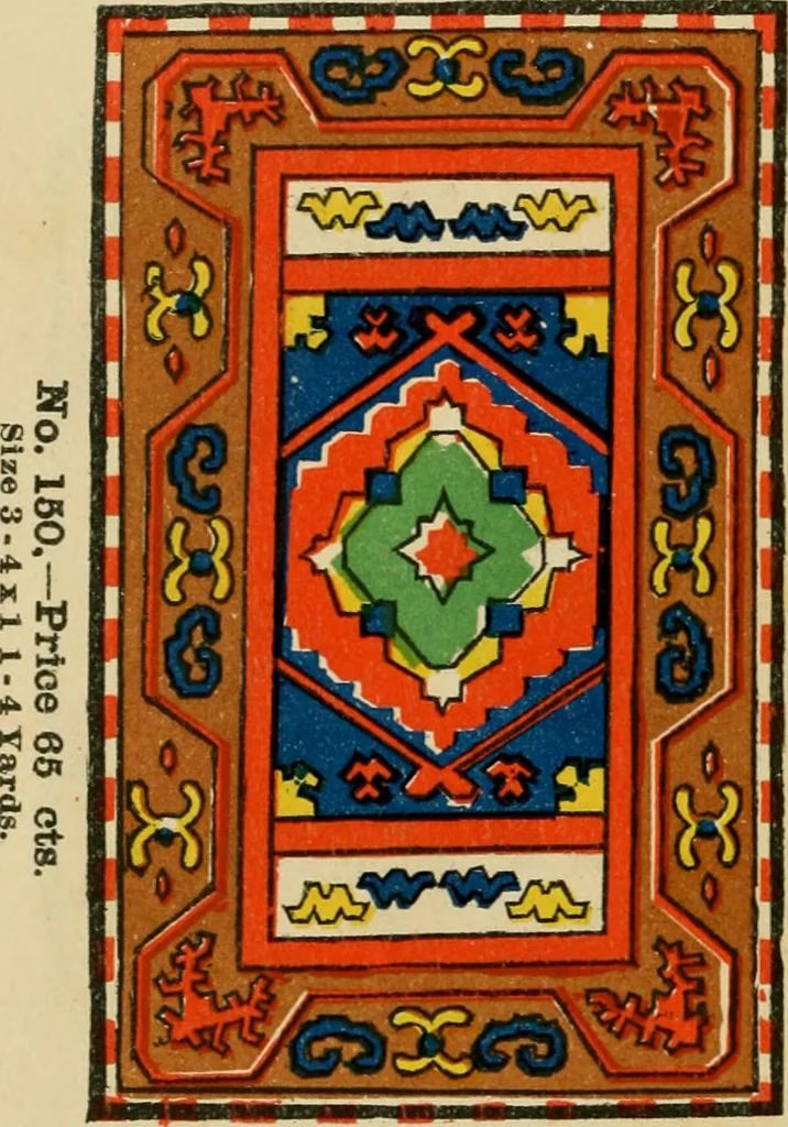 An illustration from Rug patterns., 1889, leaf 33