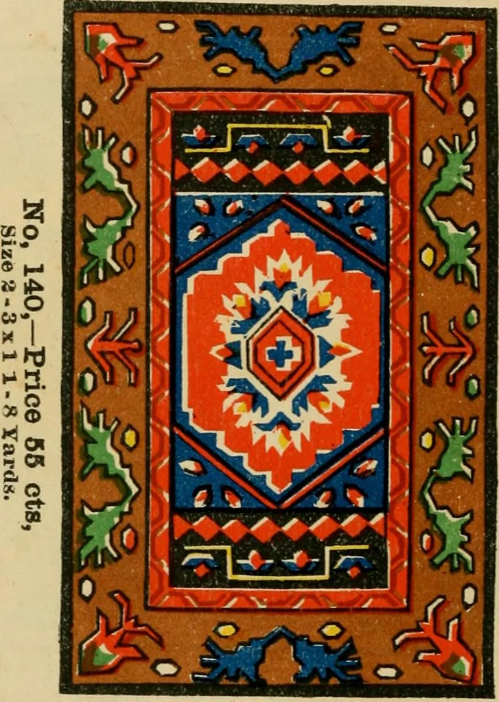 An illustration from Rug patterns., 1889, leaf 33