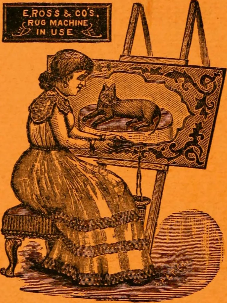 An illustration from Rug patterns., 1889, leaf 47