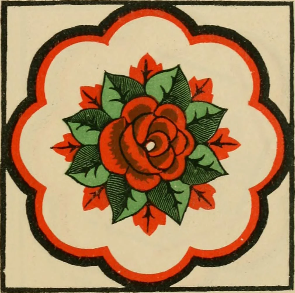 An illustration from Rug patterns., 1889, leaf 8