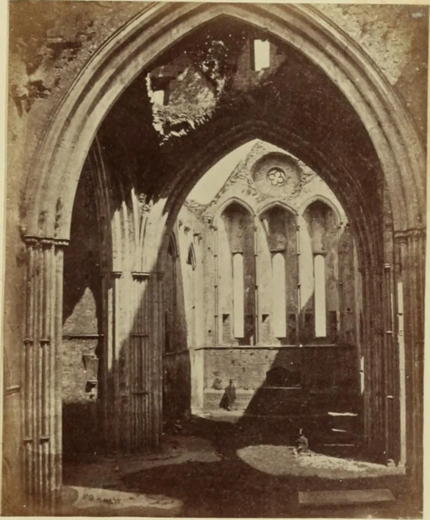 An illustration from Ruined abbeys and castles of Great Britain and Ireland, 1864, leaf 212