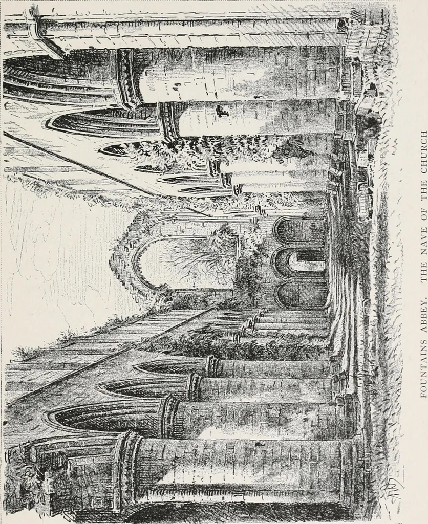 An illustration from The ruined abbeys of Yorkshire, 1891, leaf 114