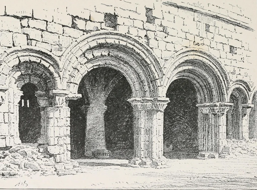 An illustration from The ruined abbeys of Yorkshire, 1891, leaf 166