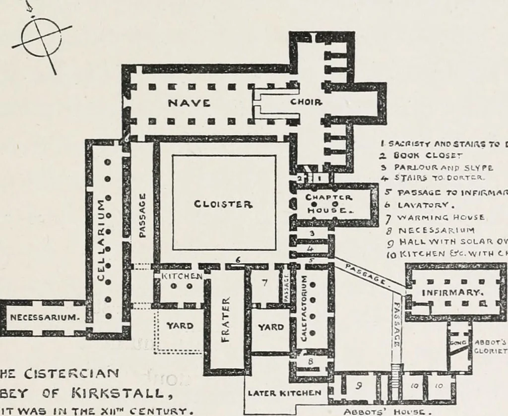 An illustration from The ruined abbeys of Yorkshire, 1891, leaf 168