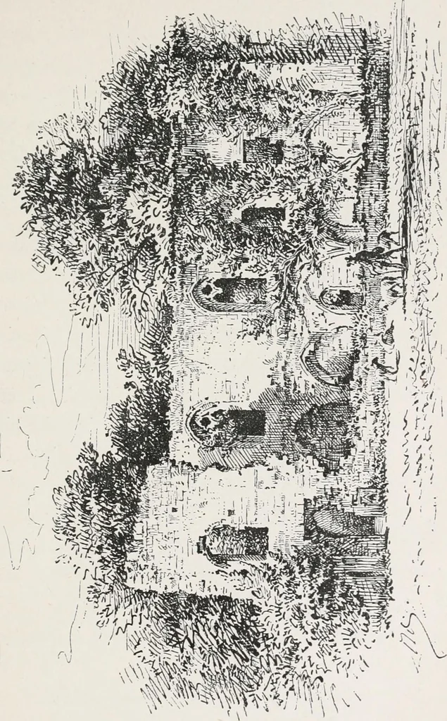 An illustration from The ruined abbeys of Yorkshire, 1891, leaf 204