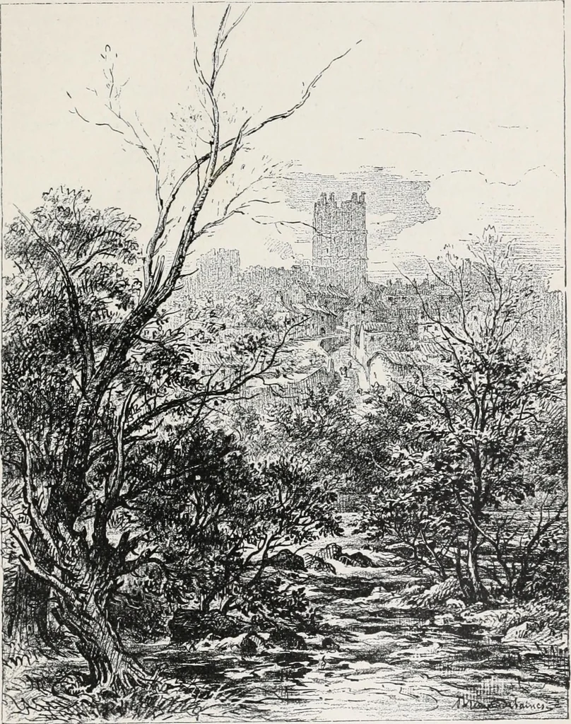 An illustration from The ruined abbeys of Yorkshire, 1891, leaf 240
