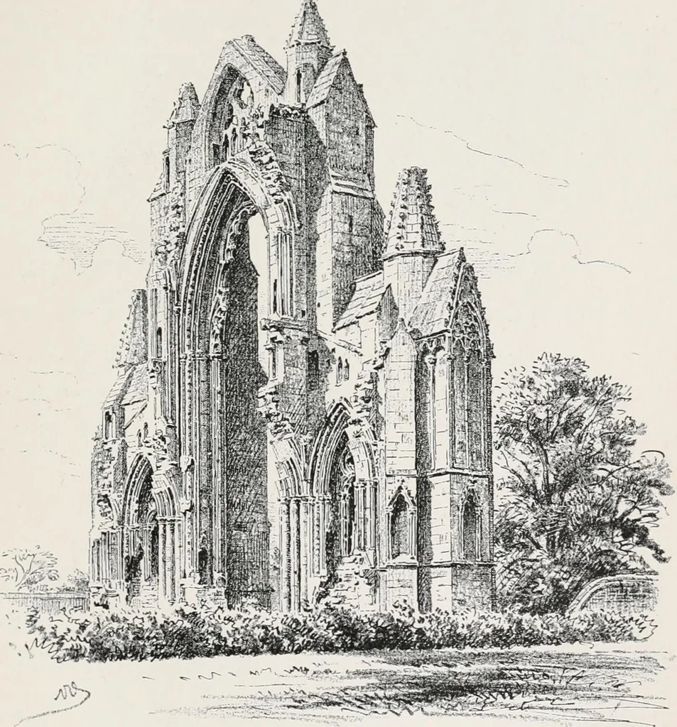 An illustration from The ruined abbeys of Yorkshire, 1891, leaf 266