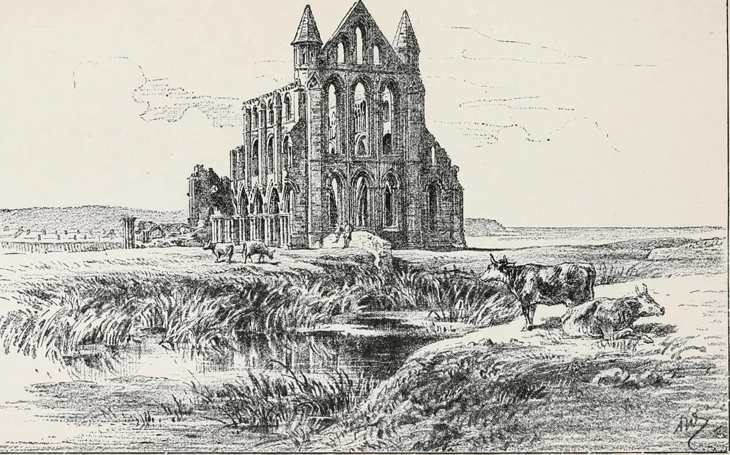 An illustration from The ruined abbeys of Yorkshire, 1891, leaf 292