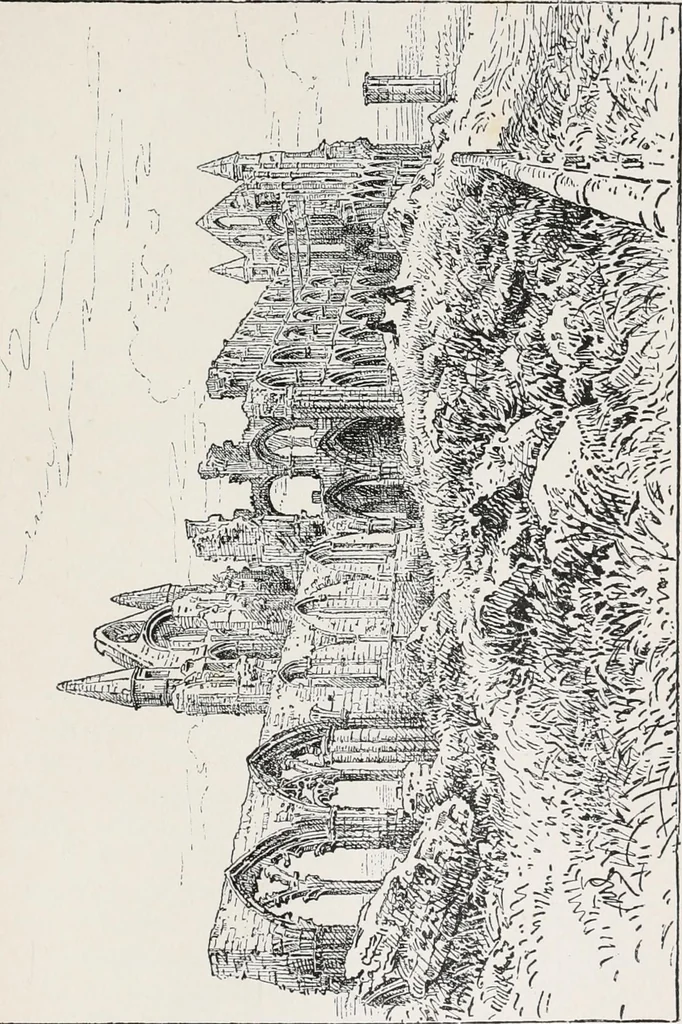 An illustration from The ruined abbeys of Yorkshire, 1891, leaf 296