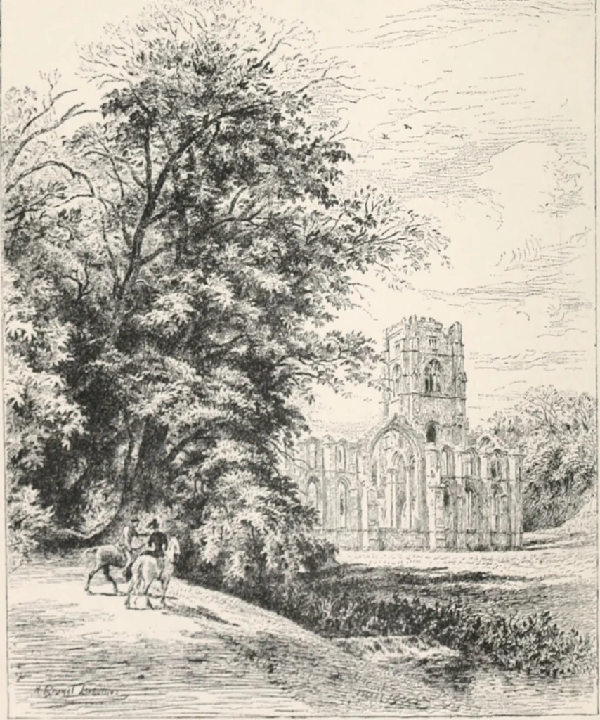 An illustration from The ruined abbeys of Yorkshire, 1891, leaf 7
