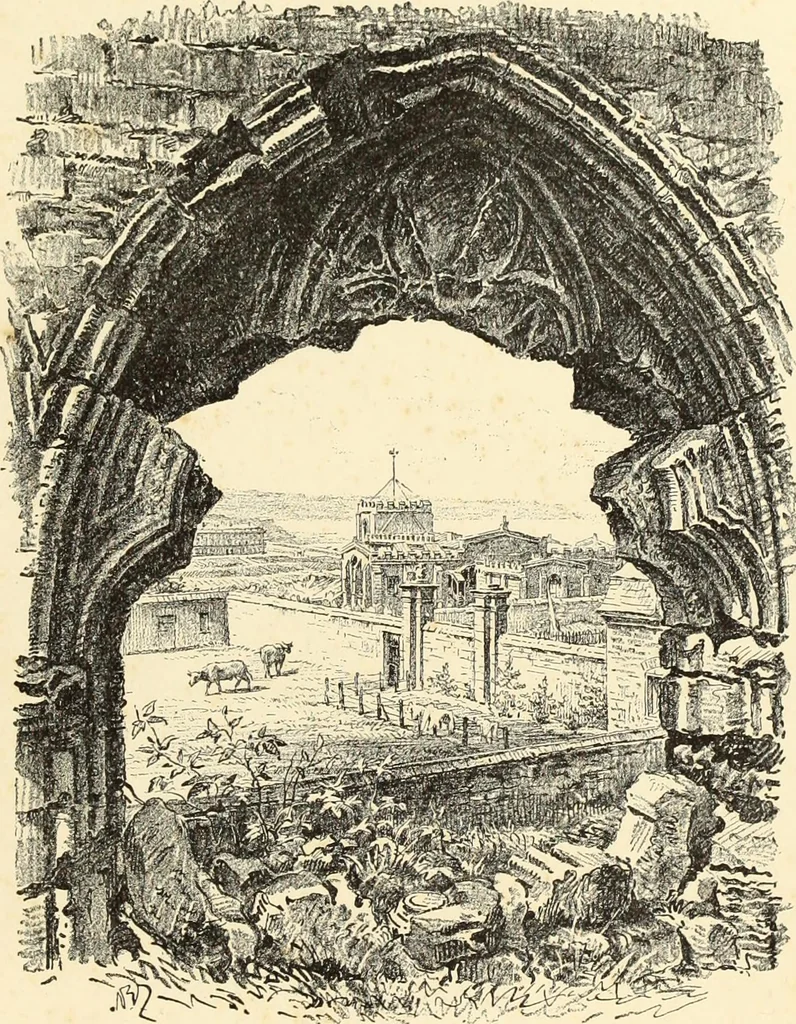 An illustration from The ruined abbeys of Yorkshire, 1883, leaf 108