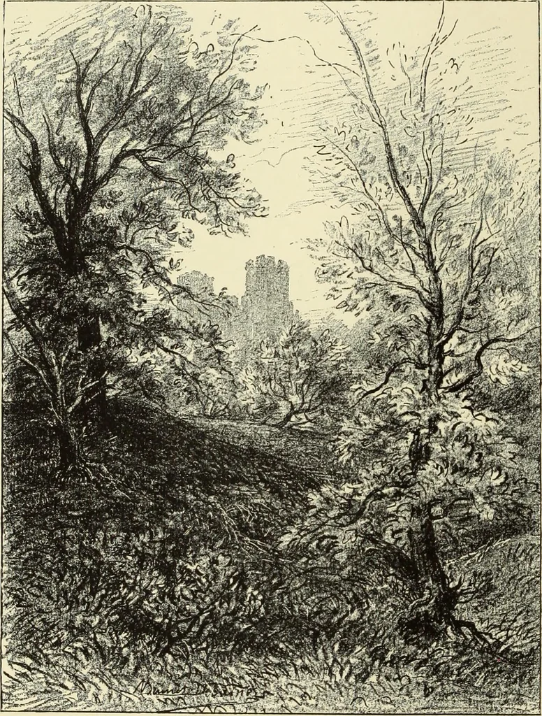 An illustration from The ruined abbeys of Yorkshire, 1883, leaf 33