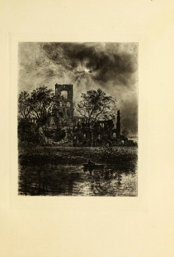 An illustration from The ruined abbeys of Yorkshire, 1883, leaf 58