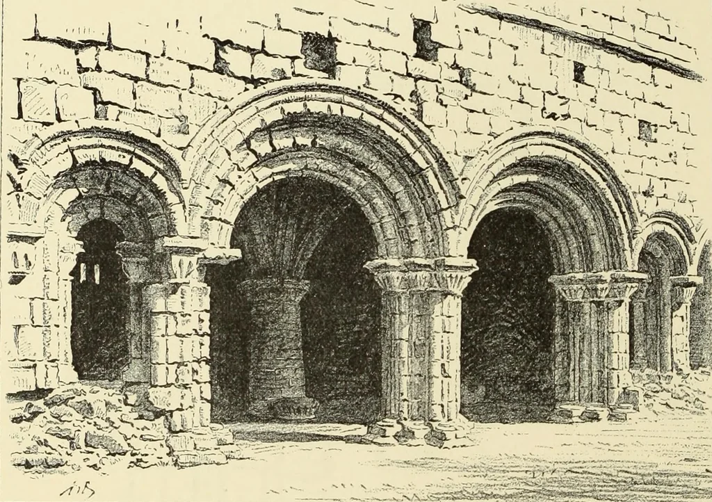 An illustration from The ruined abbeys of Yorkshire, 1883, leaf 67