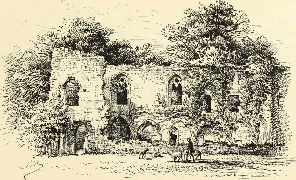 An illustration from The ruined abbeys of Yorkshire, 1883, leaf 76