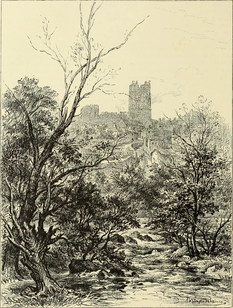 An illustration from The ruined abbeys of Yorkshire, 1883, leaf 87
