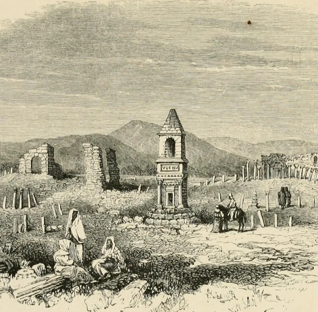An illustration from Ruined cities within Numidian and Carthaginian territories, 1862, leaf 102