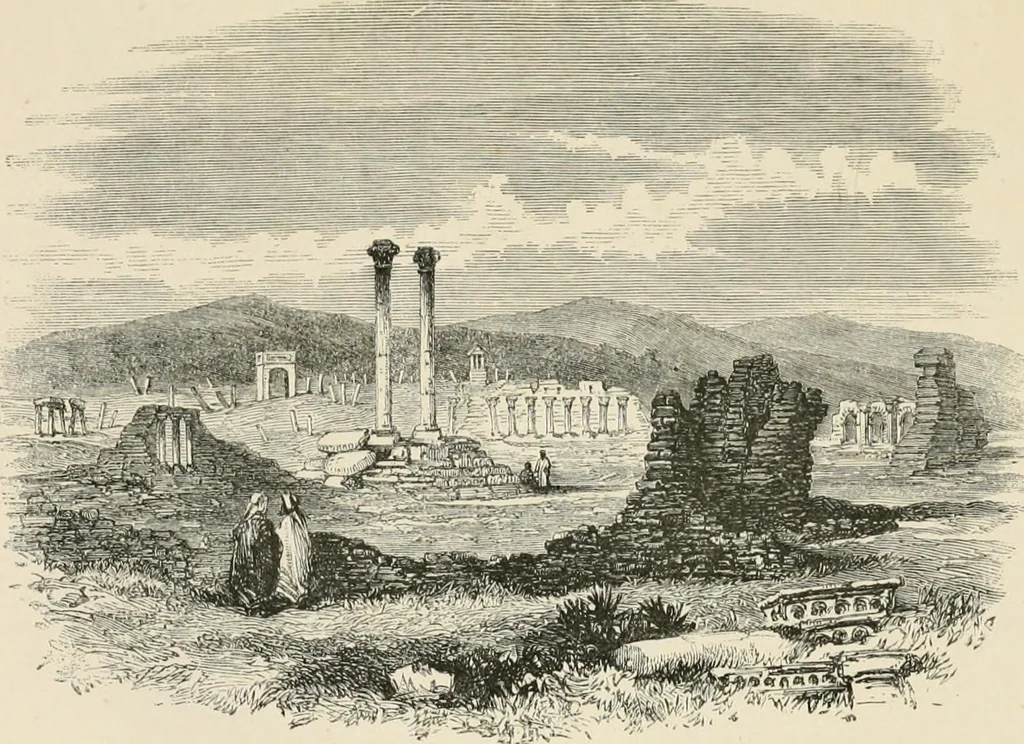 An illustration from Ruined cities within Numidian and Carthaginian territories, 1862, leaf 172