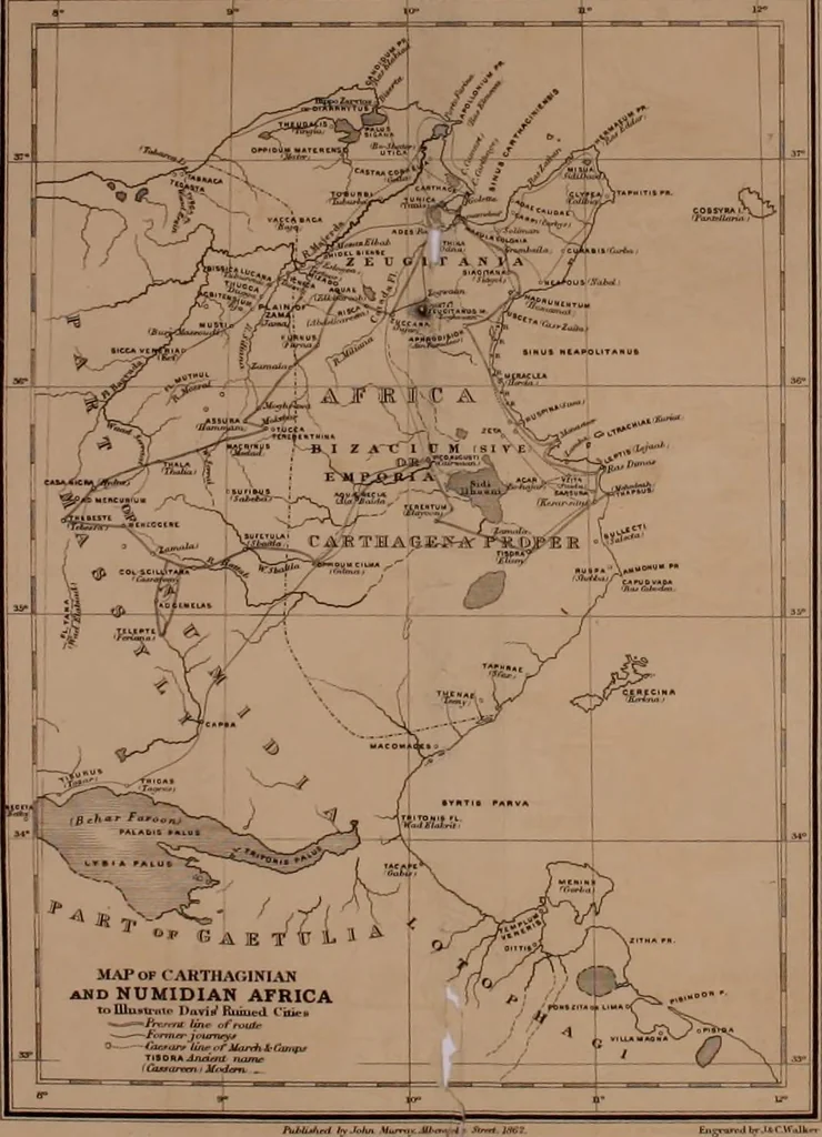 An illustration from Ruined cities within Numidian and Carthaginian territories, 1862, leaf 21