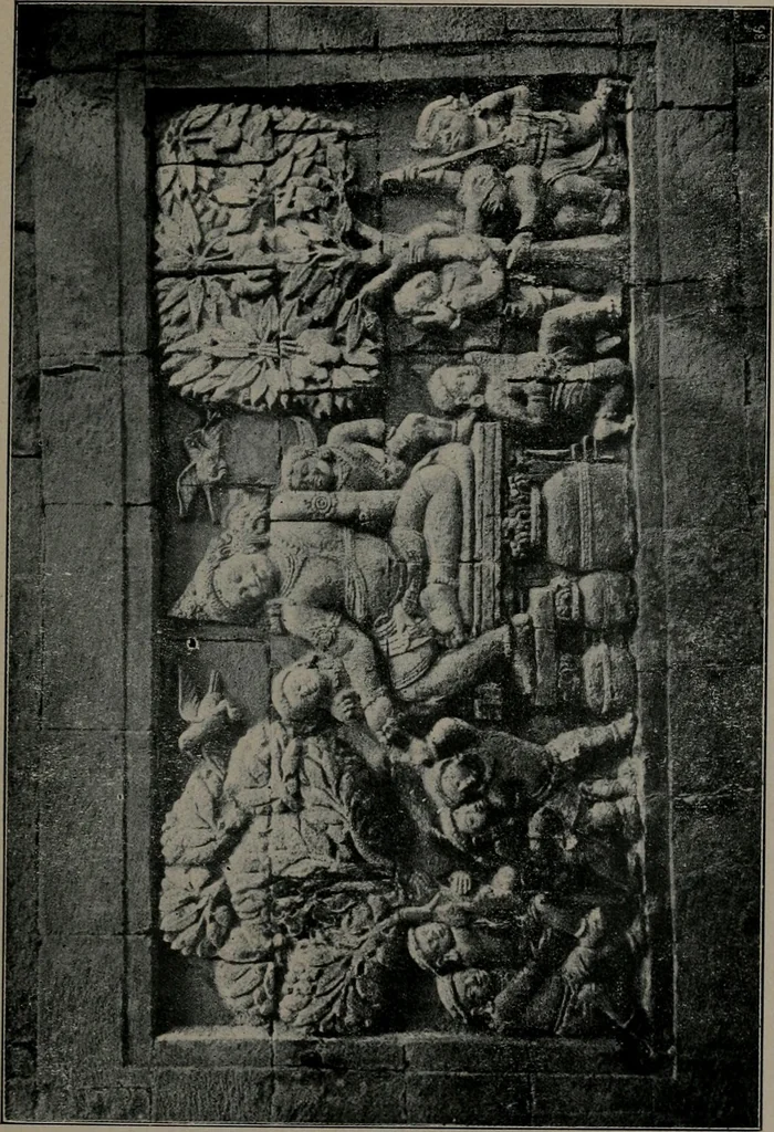An illustration from Ruins of Buddhistic temples in Pragä valley: Tyandis Barabudur, Mendut and Pawon, 1912, leaf 26