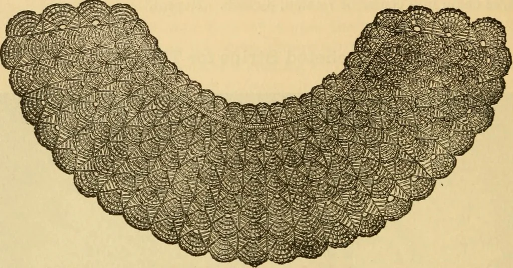 An illustration from Rules and directions for the use of Finlayson, Bousfield & co.'s real Scotch linen crochet thread .., 1886, leaf 31