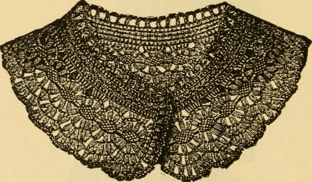 An illustration from Rules and directions for the use of Finlayson, Bousfield & co.'s real Scotch linen crochet thread .., 1886, leaf 33
