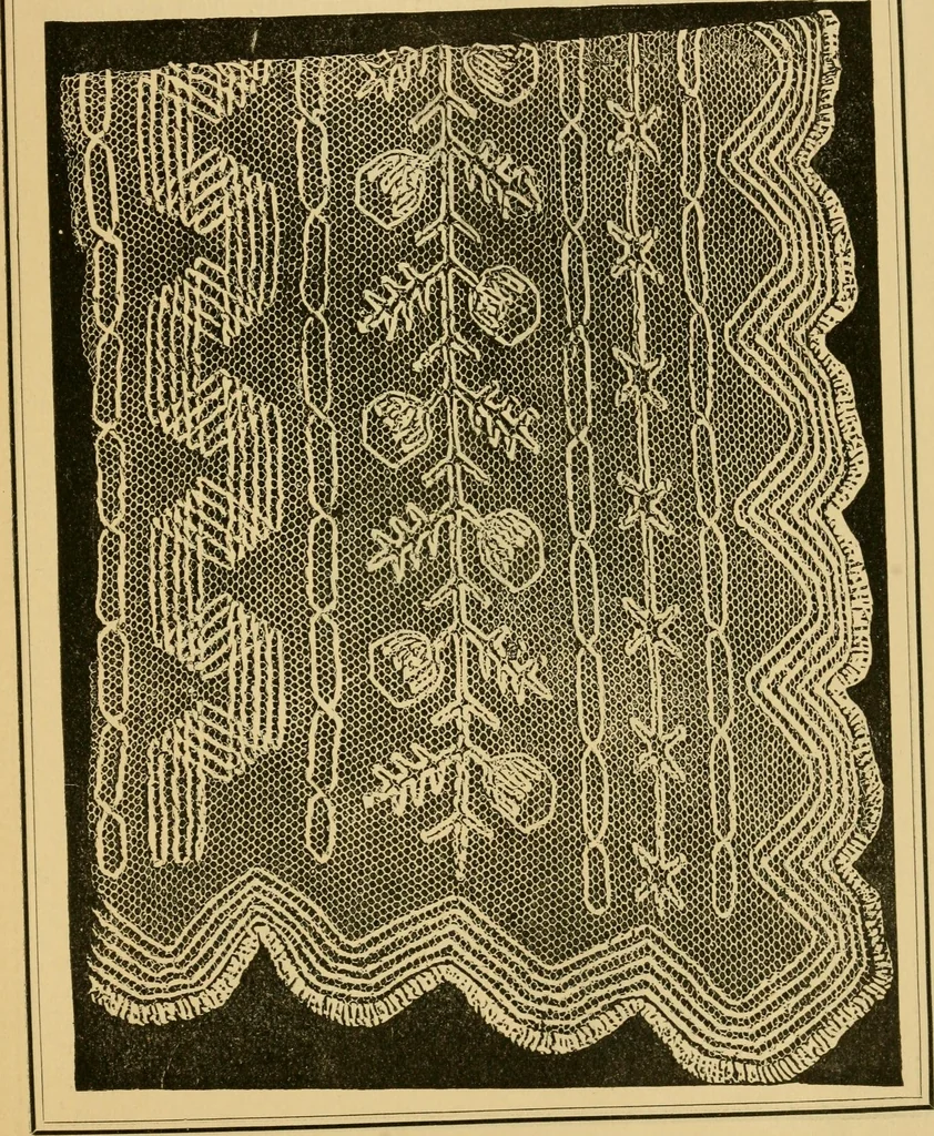 An illustration from Rules and directions for the use of Finlayson, Bousfield & co.'s real Scotch linen crochet thread .., 1886, leaf 46