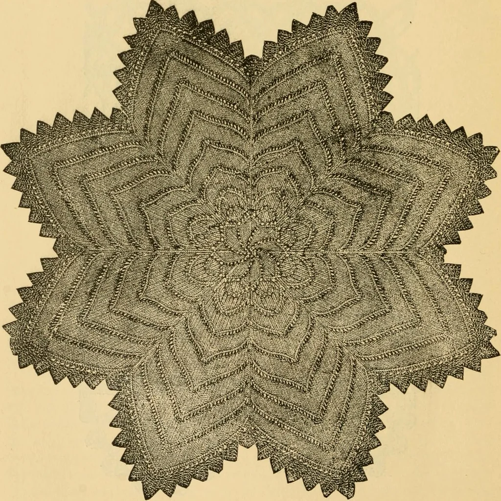 An illustration from Rules and directions for the use of Finlayson, Bousfield & co.'s real Scotch linen crochet thread .., 1886, leaf 49
